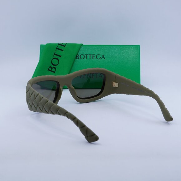 Bottega Veneta BV1303S 002 Square Sunglasses - Olive/Brown main image 6